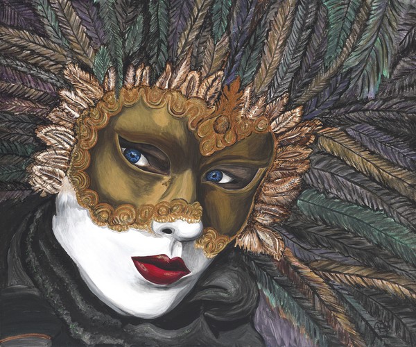 Black and Gold Carnival Mask