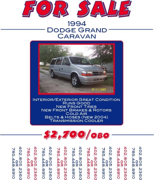 for sale flyer