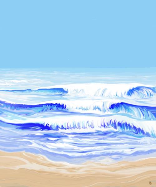 by the sea