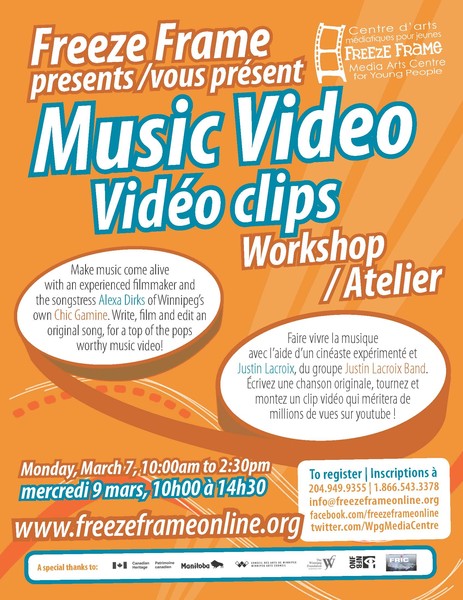 Music Video workshop poster