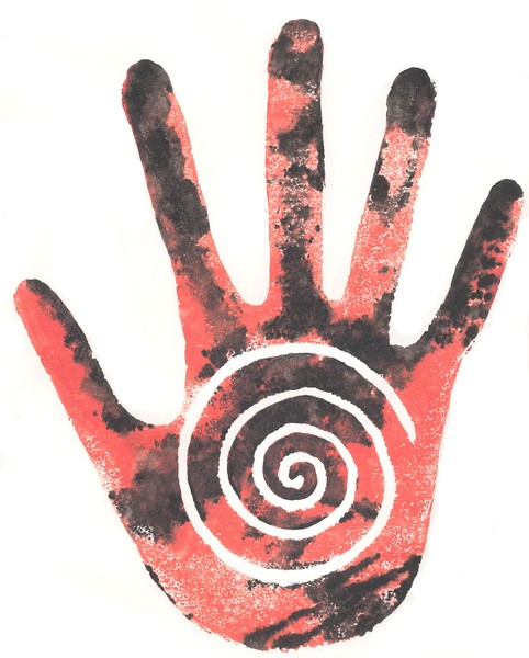 Red and Black Hand