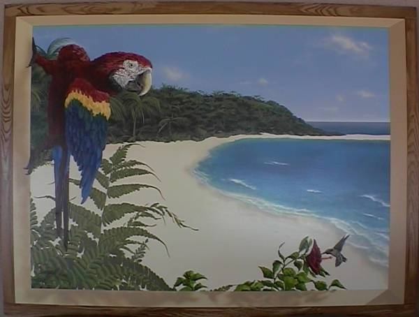 Tropical Beach Window,  Installation.