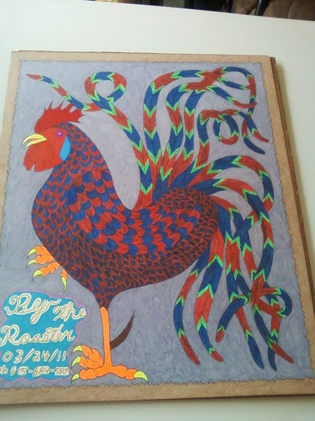 A Ronnie Ray Red Rooster 88a By Ronnie Vickers