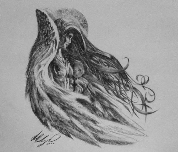 Angel and child