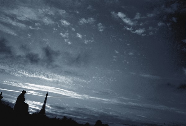 Twilight over Paris France