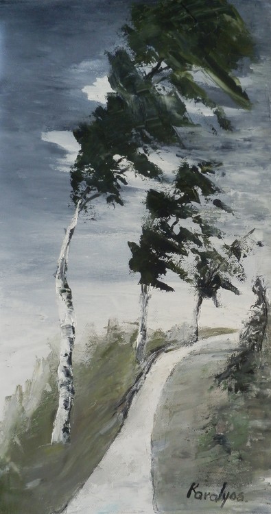 Trees in the wind