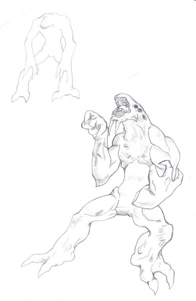 Abyss Larva I concept art