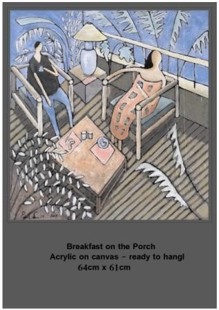 Breakfast on the porch