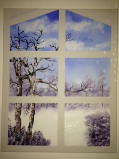 The winter scene window