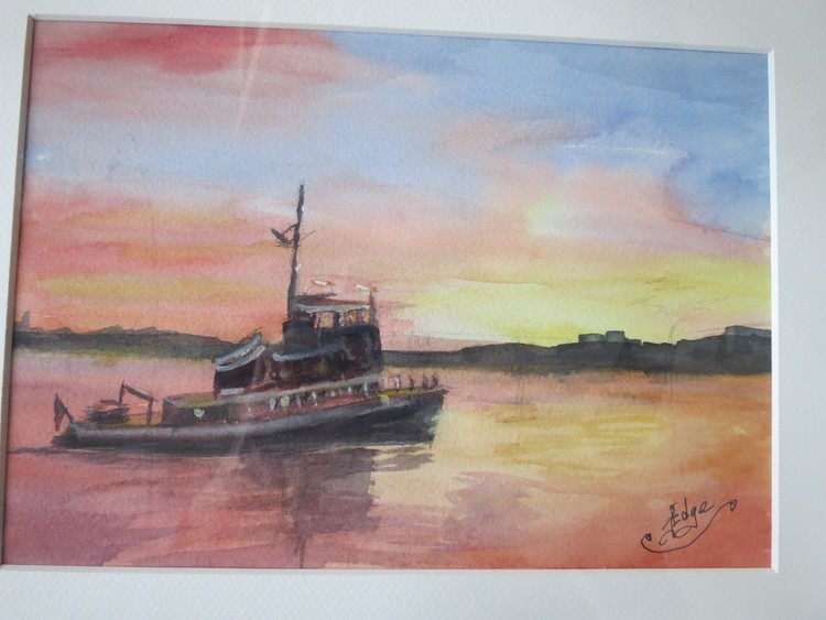 Tugboat on Providence river