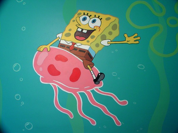Close up of Sponge Bob