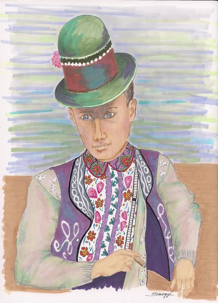 Hungarian Dandy with Cigar, 1930