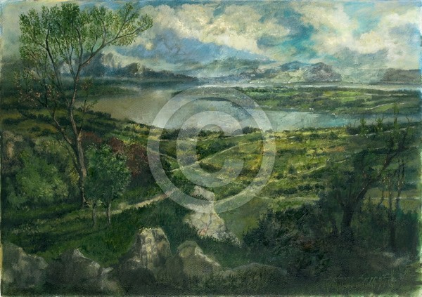 See in der Ferne 50x35 oil on canvas