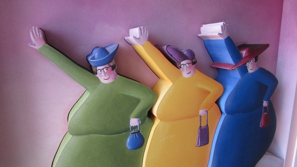 Three Joyous Friends Close Up