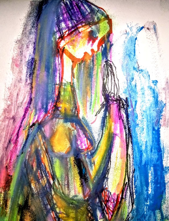 French Girl Praying 