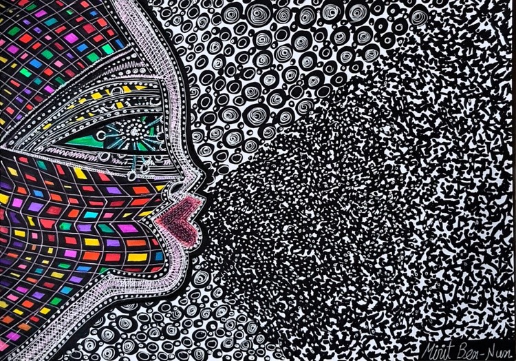covid 19 painting coronavirus art mirit ben nun israeli artist 