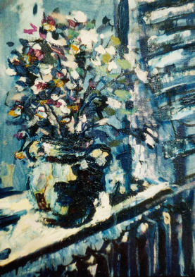 flowers on the window