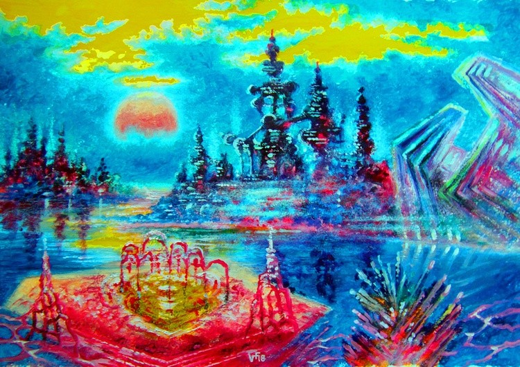Aliens on Venus millions of years ago.