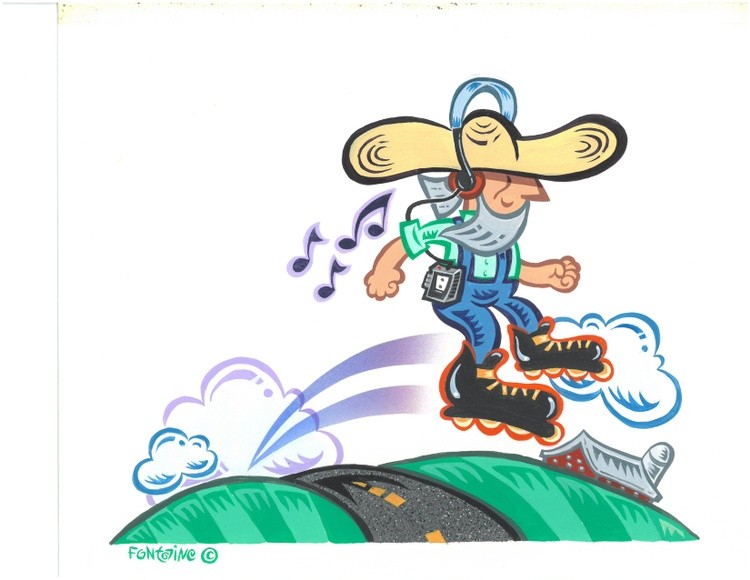AMISH ROLLER BLADER