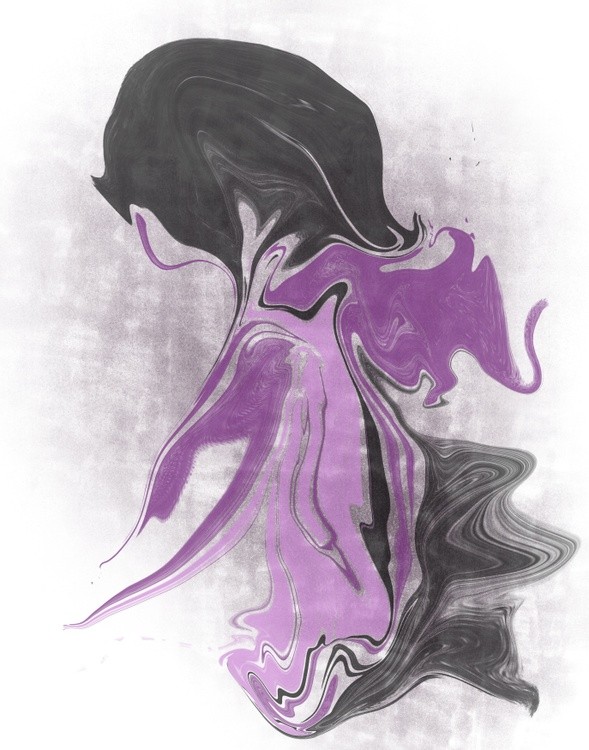 Girl In Pink And Purple Hoodie