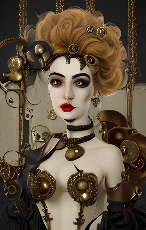 Steampunk lady portrait