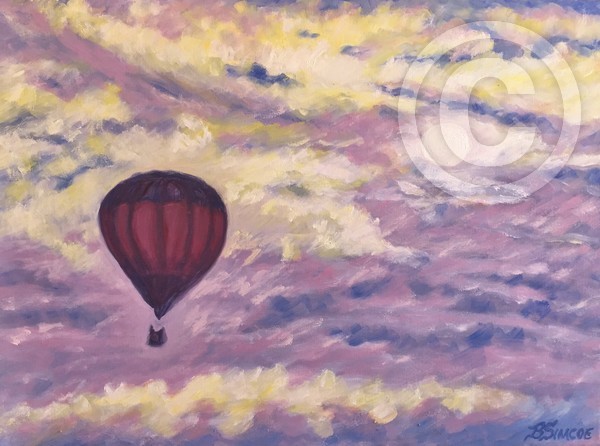 Sunrise Balloon Silhouette