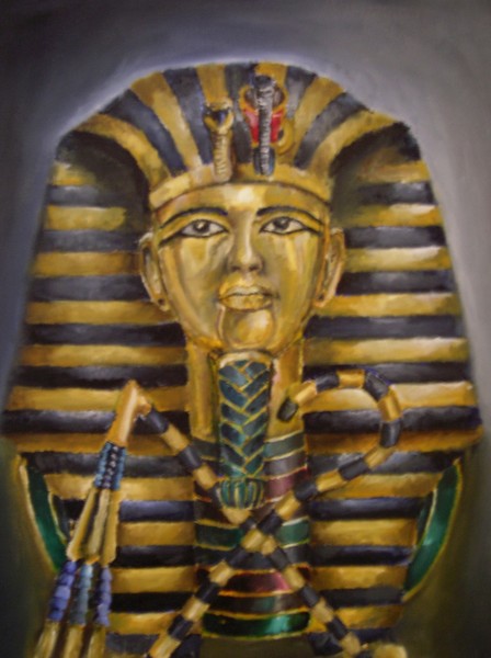 King Tut in oil