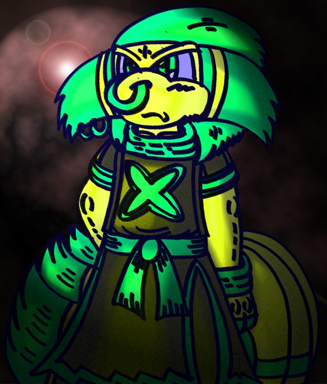 Three Tailed Delta Kamiji in Shadow 2013 Artwork.