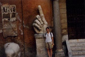 Girl and hand