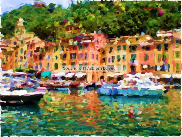 Portofino's harbour  2 Painting