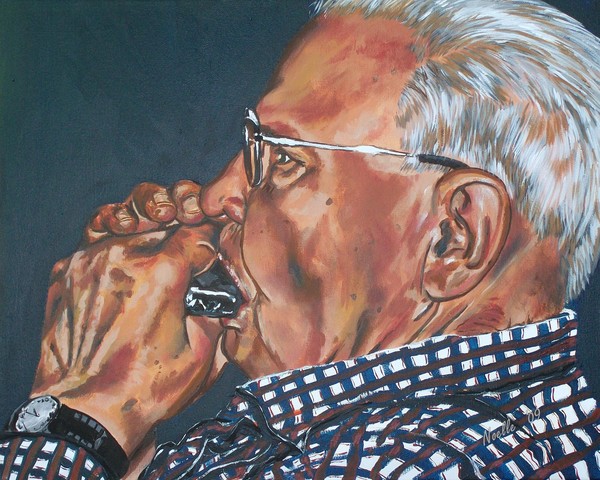 Grandpa Frank on Harmonica