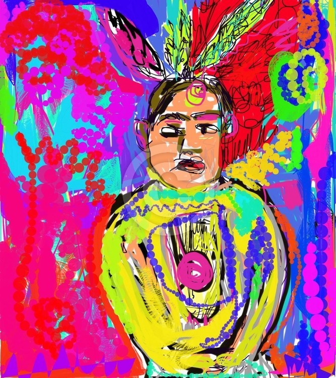 Digital drawing Indian