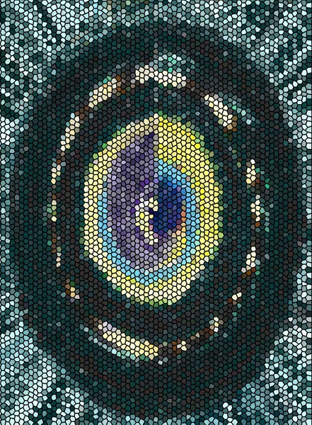 Stone slice #1 (stained glass)