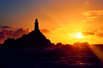 SUNSET AT CORBIERE LIGHTHOUSE