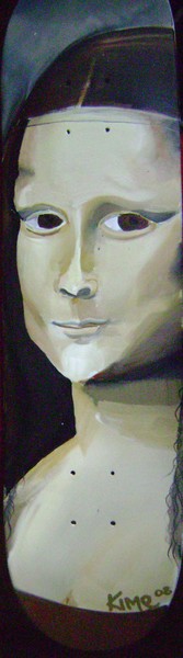 Skateboard Mona Lisa