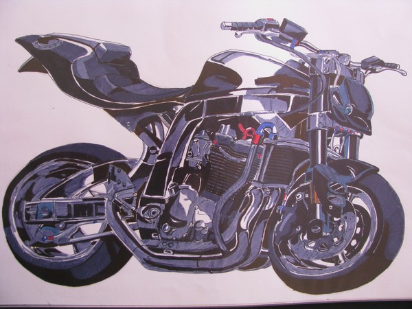 Cartoon bike