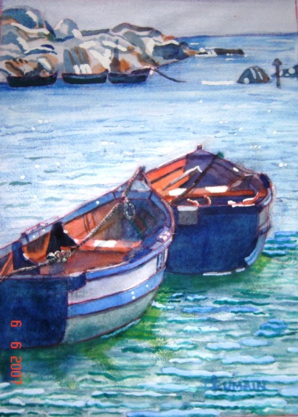 Blue boats