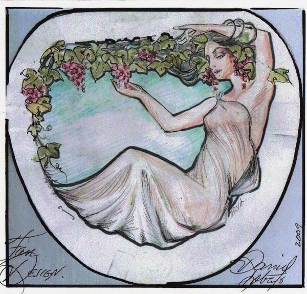 Summer Hand Fan Design Draft