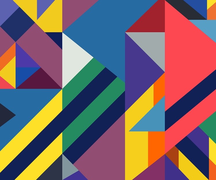 Vibrant Abstract Triangles