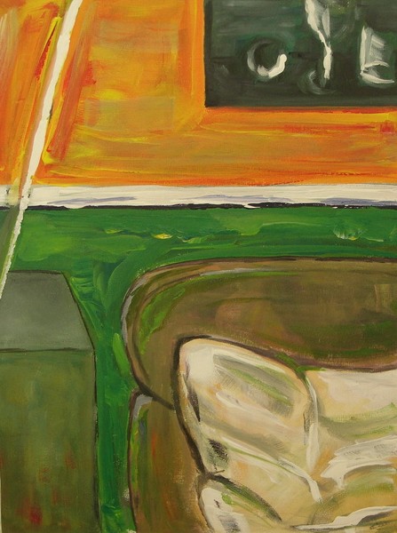 Rest between paintings