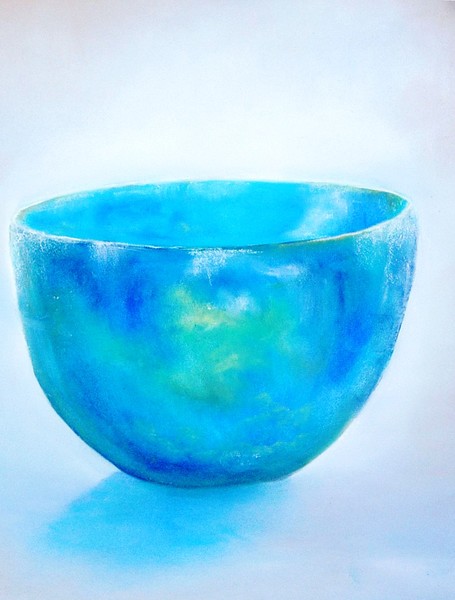 blue bowl
