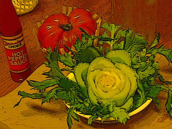 Celery Flower Still Life