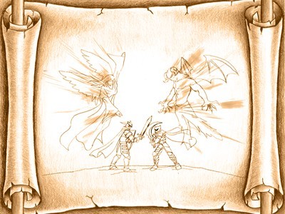 the goddess and evil