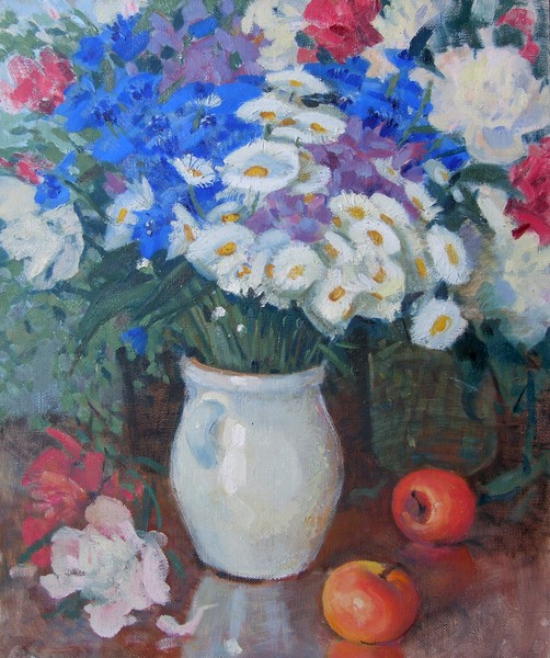 nature mote avec des fleurs