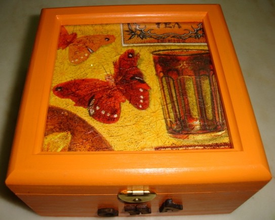 Caixa p/chá (fechada)