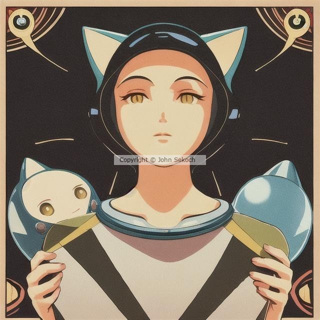 Art Deco Cat Woman