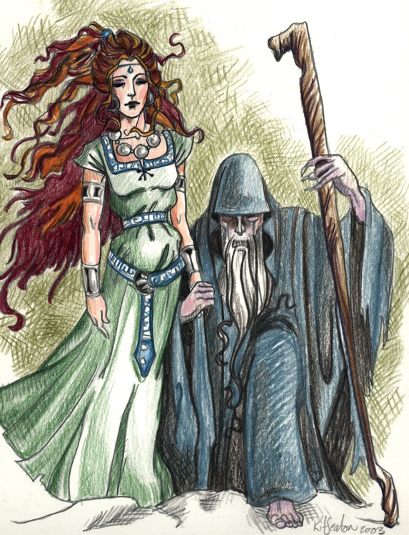 Emer and her Druidic Father