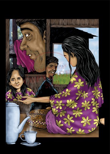 comic panel colour