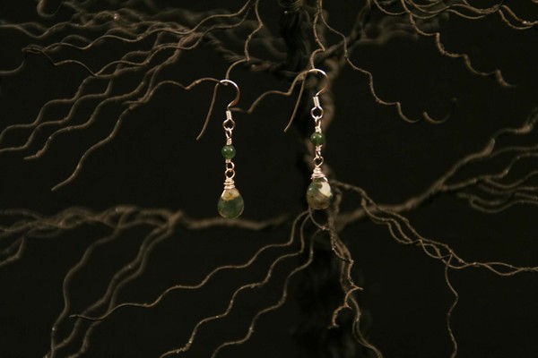 Moss Agate earrings