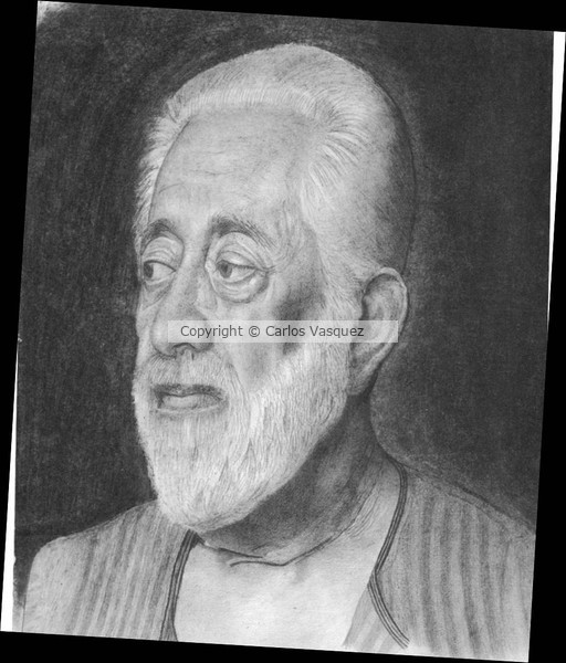 Old man in pencil